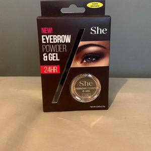 She eyebrow powder and gel
